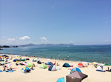 日本海側、きれいな若狭湾の海水浴場は福井県水晶浜海水浴場　海の家シードリーム（SEA DREAM） 写真