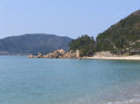 日本海側、きれいな若狭湾の海水浴場は福井県水晶浜海水浴場　海の家シードリーム（SEA DREAM） 写真