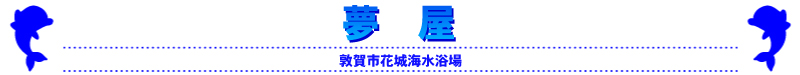 日本海側、きれいな若狭湾の海水浴場は福井県水晶浜海水浴場　海の家シードリーム（SEA DREAM） 水晶浜のサービス内容のご案内　水晶浜で快適にお楽しみ頂く為のサービスを充実させております。